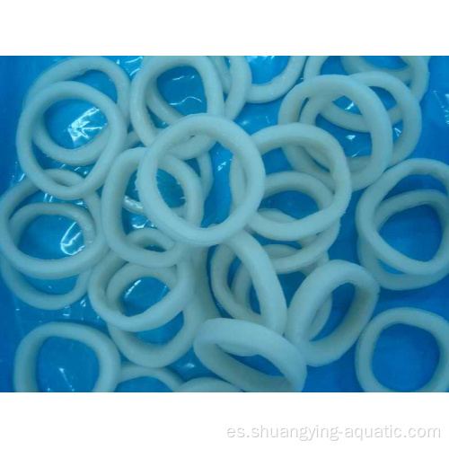 Diámetro de anillo de calamar de calamares de calamares sin piel congelados 3-7 cm